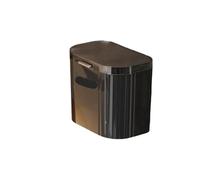 BOJHGO Poubelle de cuisine avec couvercle, poubelle murale, poubelles recyclage for armoire sous l'évier(10L Balck)