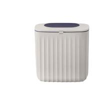 BOJHGO Poubelle de cuisine murale suspendue avec couvercle, poubelle for armoire sous l'évier, à Compost 8L(Blue)