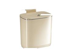 BOJHGO Poubelle murale de cuisine 8.5/12l, poubelle avec couvercle, for armoire sous l'évier, recyclage(12L Yellow)