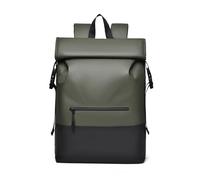 BOJHGO Sac à dos de voyage d'affaires imperméable for homme, sac extensible for ordinateur portable, transport, grand d'école for étudiant Enroulement RéTro(Green)