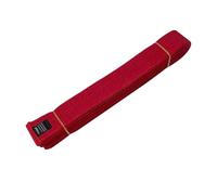 BOJHGO Uniforme d'aïkido TKD, 2 pièces, Ceinture de Taekwondo en Polyester et Coton, Fixation Facile, classement Judo karaté colorée(Red)