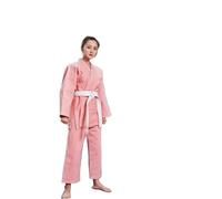 BOJHGO Uniformes Roses Jiu Jitsu/BJJ Gi, Costumes de Judo, Kimono grappin, vêtements d'arts Martiaux Jitsu pour Entraînement(XXXS)