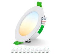 Bojim Spot LED Encastrable IP44 Etanche pour Salle de Bain Trou 68mm-80mm, 5W 400LM Spots de Plafond Encastre Extra Plat Blanc Chaud 2700K Blanc Neutre 4000K Blanc Froid 6000K Lot de 10