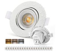 Bojim Spot LED Encastrable IP65 Premium pour Plafond de Salle de Bain, Trou 68mm - 80mm, 7W 700 lumens, Encastré pour Intérieur Cuisine, Chambre, Salon, Couloir, Lot de 20