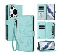 bojioderf Compatible avec Huawei Pura 70 Pro 5G / Pura 70 Pro Plus 5G Étui en Cuir PU avec Support magnétique et Portefeuille Mint