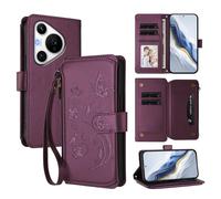 bojioderf Compatible avec Huawei Pura 70 Pro 5G / Pura 70 Pro Plus 5G Étui en Cuir PU avec Support magnétique et Portefeuille Violet