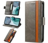 bojioderf Compatible avec Nokia 1.4 Coque,Compatible avec Nokia 1.4 TA-1322 Portefeuille à clapet magnétique Porte-Cartes Stand Cover Grey