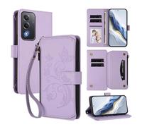bojioderf Compatible avec Oppo A5 5G / A3 Pro / K12x / A80 5G / A3 Vitality Étui en Cuir PU avec Support magnétique et Portefeuille Purple