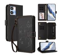 bojioderf Compatible avec Oukitel C35 / C36 Étui en Cuir PU avec Support magnétique et Portefeuille Black