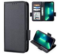 bojioderf Compatible avec Realme C21Y Coque,Compatible avec Realme C25Y RMX3265 RMX3268 RMX3269 RMX3261 Porte-Cartes Flip Kickstand Couverture à Fermeture magnétique Black