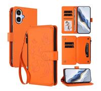 bojioderf Compatible avec Samsung Galaxy A25E / A25 (Japan) SC-53F (Not SM-A256E) Étui en Cuir PU avec Support magnétique et Portefeuille Orange
