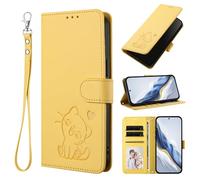 bojioderf Compatible avec Samsung Galaxy A25E,Compatible avec Samsung Galaxy A25 (Japan) SC-53F (Not SM-A256E) Étui pour téléphone avec Porte-Cartes Support Rabattable Yellow