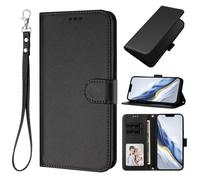 bojioderf Compatible avec ZTE Blade A56 Pro Étui de Protection Portefeuille à Fente pour Cartes Fermoir magnétique Support Black