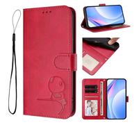 bojioderf Coque Compatible avec Fairphone 6 / Gen. 6 Cuir PU Emplacement pour Cartes Portefeuille Support Rabattable Fermoir magnétiqueRosered