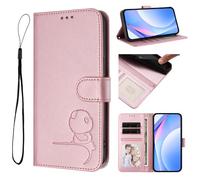 bojioderf Coque Compatible avec Sharp Aquos R2 Compact,Compatible avec Sharp Aquos R2 Compact 4G SH-M09 Cuir PU Emplacement pour Cartes Portefeuille Support Rabattable Fermoir magnétique Pink
