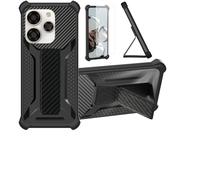 bojioderf Coque Compatible pour Coolpad Cool 40 K16 Coque Étui Case Cover Hybride [avec Protection d'écran en Verre trempé] [Support magnétique Pliable] Noir