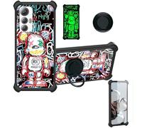 bojioderf Coque Compatible pour Cubot Max 5 MAX5 5G Coque Étui [avec Trempé 9H Protection D'écran] Case Support de Bague PC + Silicone YGH-MXX