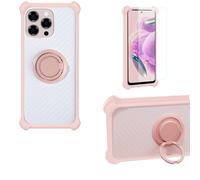 bojioderf Coque Compatible pour Doogee Note 58 Pro Coque Étui [avec Trempé 9H Protection D'écran] Case Support de Bague PC + Silicone CSKB-Fen