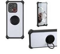 bojioderf Coque Compatible pour Emporia Smart.6 Coque Étui [avec Trempé 9H Protection D'écran] Case Support de Bague PC + Silicone CSKB-HEI