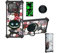 bojioderf Coque Compatible pour Emporia Smart.7 Lite Coque Étui [avec Trempé 9H Protection D'écran] Case Support de Bague PC + Silicone YGH-LZM