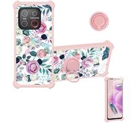 bojioderf Coque Compatible pour Emporia Smart.7 Lite Coque Étui [avec Trempé 9H Protection D'écran] Case Support de Bague PC + Silicone IMDF-HUA3