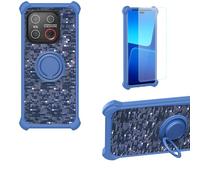 bojioderf Coque Compatible pour Emporia Smart.ME7 Coque Étui [avec Trempé 9H Protection D'écran] Case Support de Bague PC + Silicone TZZH-LAN