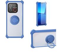 bojioderf Coque Compatible pour Emporia Smart.ME7 Coque Étui [avec Trempé 9H Protection D'écran] Case Support de Bague PC + Silicone CSKB-LAN