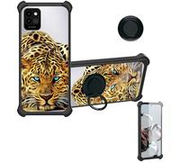 bojioderf Coque Compatible pour Energizer U506S Coque Étui [avec Trempé 9H Protection D'écran] Case Support de Bague PC + Silicone DYH-LYB