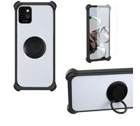 bojioderf Coque Compatible pour Energizer U506S Coque Étui [avec Trempé 9H Protection D'écran] Case Support de Bague PC + Silicone CSKB-HEI