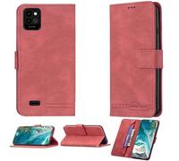 bojioderf Coque Compatible pour Energizer Ultimate U506S Coque Étui Housse Case Support [avec Trempé 9H Protection D'écran] BF09 Red
