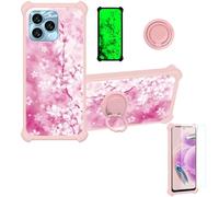 bojioderf Coque Compatible pour Hisense E70 Hlte262e Coque Étui [avec Trempé 9H Protection D'écran] Case Support de Bague PC + Silicone YGF-MH