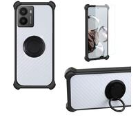 bojioderf Coque Compatible pour Hmd Fusion X1 Coque Étui [avec Trempé 9H Protection D'écran] Case Support de Bague PC + Silicone CSKB-HEI