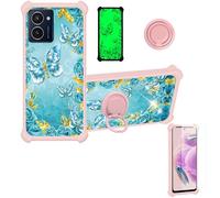 bojioderf Coque Compatible pour Hmd Pulse 5G Coque Étui [avec Trempé 9H Protection D'écran] Case Support de Bague PC + Silicone JSF-YHD