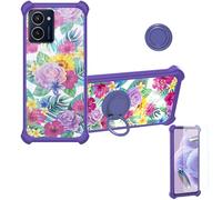 bojioderf Coque Compatible pour Hmd Pulse 5G Coque Étui [avec Trempé 9H Protection D'écran] Case Support de Bague PC + Silicone IMDZ-HUA1