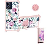 bojioderf Coque Compatible pour Hmd Pulse 5G Coque Étui [avec Trempé 9H Protection D'écran] Case Support de Bague PC + Silicone IMDF-HUA3