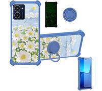 bojioderf Coque Compatible pour Hmd Pulse 5G Coque Étui [avec Trempé 9H Protection D'écran] Case Support de Bague PC + Silicone YGL-CJ