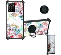 bojioderf Coque Compatible pour HMD Pulse Coque Étui [avec Trempé 9H Protection D'écran] Case Support de Bague PC + Silicone IMDH-MDH