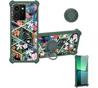 bojioderf Coque Compatible pour HMD Skyline Business Edition Coque Étui [avec Trempé 9H Protection D'écran] Case Support de Bague PC + Silicone IMDH-LVH