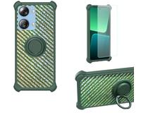bojioderf Coque Compatible pour HTC Wildfire E4 Plus Coque Étui [avec Trempé 9H Protection D'écran] Case Support de Bague PC + Silicone TZZH-LV