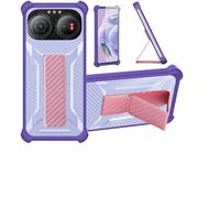 bojioderf Coque Compatible pour iiiF150 Air3s Coque Étui Case Cover Hybride [avec Protection d'écran en Verre trempé] [Support magnétique Pliable] Violet