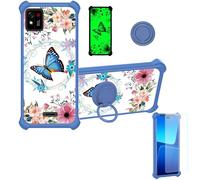 bojioderf Coque Compatible pour Konrow TOUCH55 Plus Coque Étui [avec Trempé 9H Protection D'écran] Case Support de Bague PC + Silicone YGL-LHD