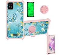 bojioderf Coque Compatible pour Konrow TOUCH55 Plus Coque Étui [avec Trempé 9H Protection D'écran] Case Support de Bague PC + Silicone JSF-YHD