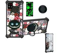 bojioderf Coque Compatible pour Konrow TOUCH55 Plus Coque Étui [avec Trempé 9H Protection D'écran] Case Support de Bague PC + Silicone YGH-LZM