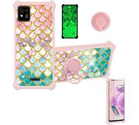 bojioderf Coque Compatible pour Konrow TOUCH55 Plus Coque Étui [avec Trempé 9H Protection D'écran] Case Support de Bague PC + Silicone JSF-YL