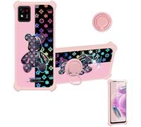 bojioderf Coque Compatible pour Konrow TOUCH55 Plus Coque Étui [avec Trempé 9H Protection D'écran] Case Support de Bague PC + Silicone IMDF-JXX