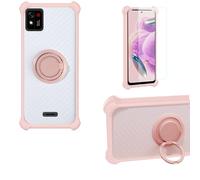 bojioderf Coque Compatible pour Konrow TOUCH55 Plus Coque Étui [avec Trempé 9H Protection D'écran] Case Support de Bague PC + Silicone CSKB-Fen