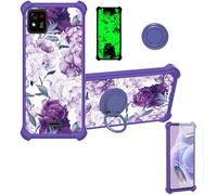 bojioderf Coque Compatible pour Konrow TOUCH55 Plus Coque Étui [avec Trempé 9H Protection D'écran] Case Support de Bague PC + Silicone YGZ-ZSH