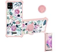 bojioderf Coque Compatible pour Konrow TOUCH55 Plus Coque Étui [avec Trempé 9H Protection D'écran] Case Support de Bague PC + Silicone IMDF-HUA3