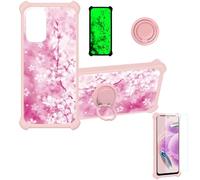 bojioderf Coque Compatible pour Logicom Elio Coque Étui [avec Trempé 9H Protection D'écran] Case Support de Bague PC + Silicone YGF-MH