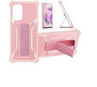 bojioderf Coque Compatible pour Logicom Elio Coque Étui Case Cover Hybride [avec Protection d'écran en Verre trempé] [Support magnétique Pliable] Rose